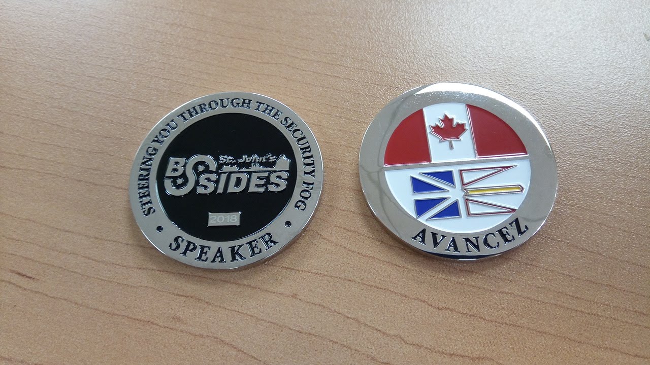 BSides St. John's Speaker Challenge Coin